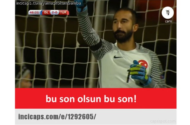 İzlanda mağlubiyeti sonrası caps'ler patladı