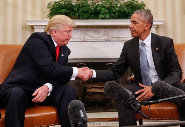 Trump- Obama görüşmesinden çarpıcı fotoğraflar!