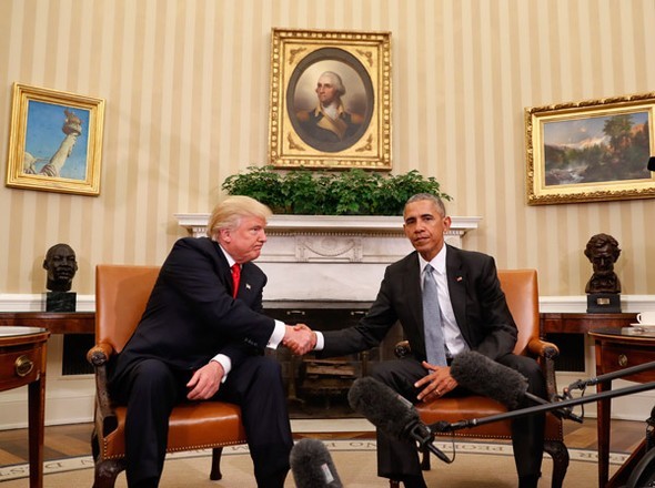 Trump- Obama görüşmesinden çarpıcı fotoğraflar!