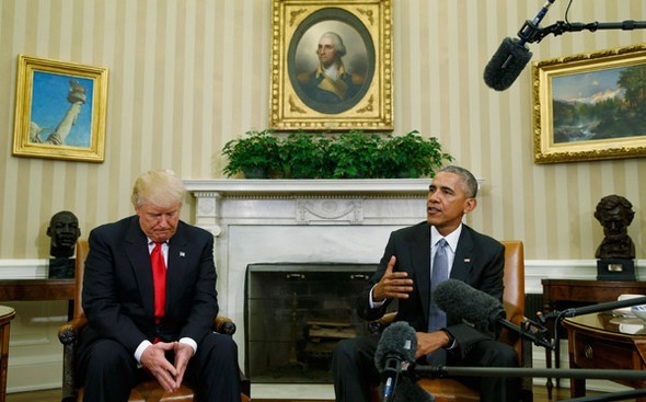 Trump- Obama görüşmesinden çarpıcı fotoğraflar!