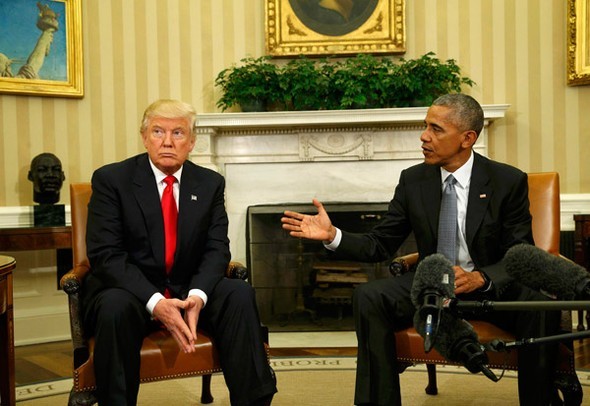 Trump- Obama görüşmesinden çarpıcı fotoğraflar!