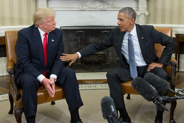 Trump- Obama görüşmesinden çarpıcı fotoğraflar!