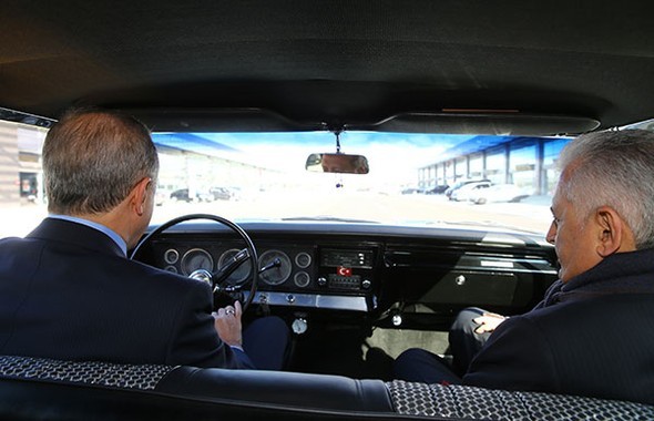 Erdoğan direksiyon başına geçti!