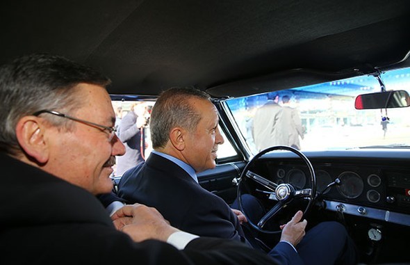 Erdoğan direksiyon başına geçti!