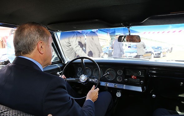 Erdoğan direksiyon başına geçti!