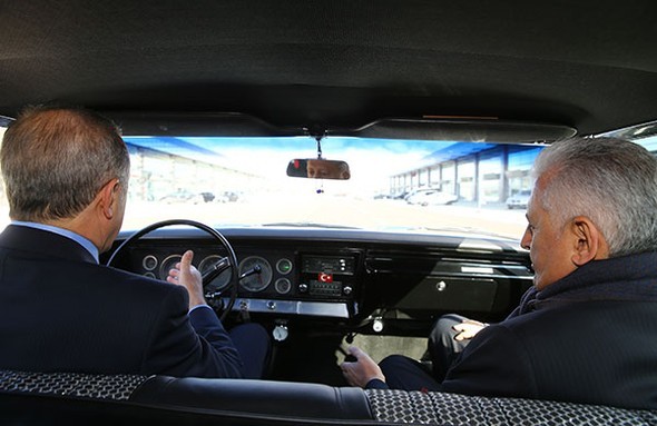 Erdoğan direksiyon başına geçti!