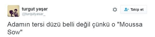 Moussa Sow sosyal medyayı salladı