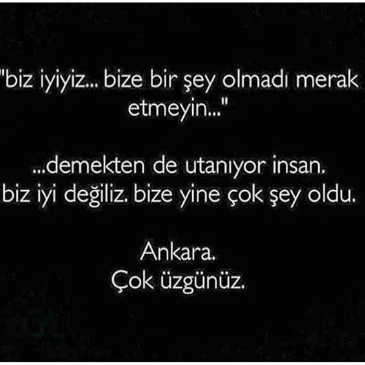 Ünlü isimlerden Ankara patlaması ile ilgili mesajları...