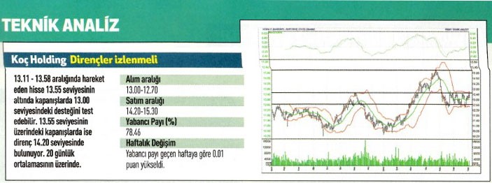 17 hisse için teknik analiz