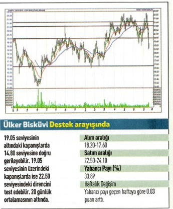 17 hisse için teknik analiz