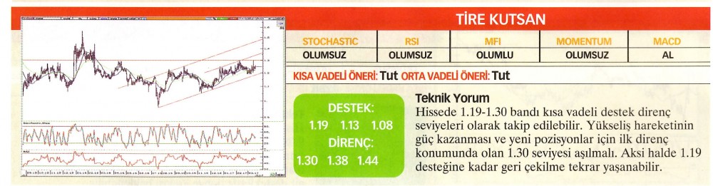 22 hisselik teknik analiz