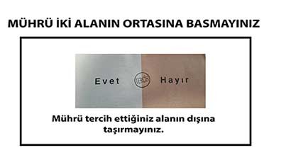 Bunu yapanın oyu geçersiz sayılacak!
