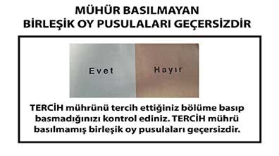 Bunu yapanın oyu geçersiz sayılacak!