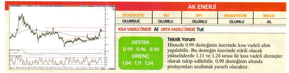 22 hisselik teknik analiz