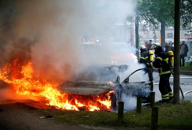 İşte fotoğraflarla Hamburg'daki G-20 protestoları