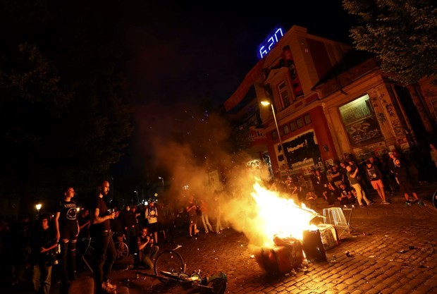 İşte fotoğraflarla Hamburg'daki G-20 protestoları