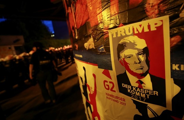 İşte fotoğraflarla Hamburg'daki G-20 protestoları