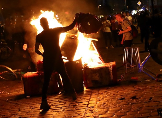 İşte fotoğraflarla Hamburg'daki G-20 protestoları