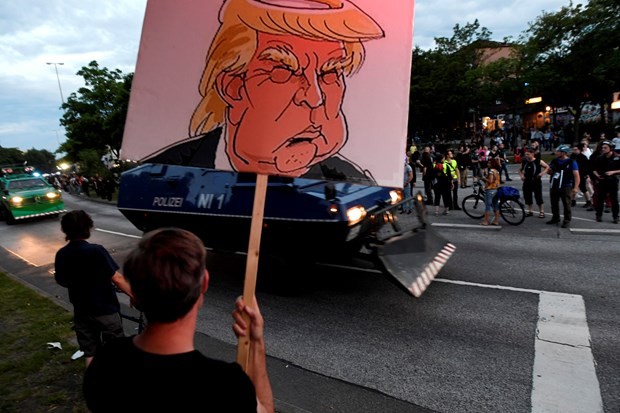 İşte fotoğraflarla Hamburg'daki G-20 protestoları