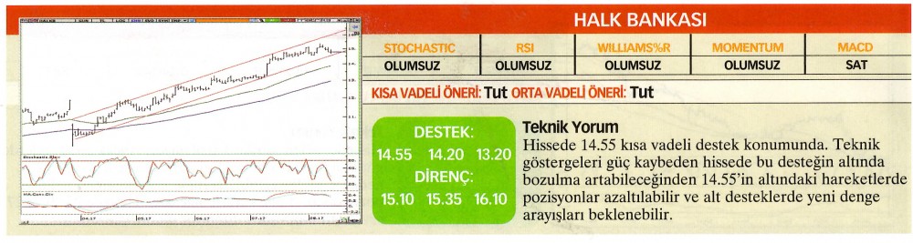 22 hisselik teknik analiz