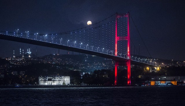 Parçalı ay tutulması gerçekleşti