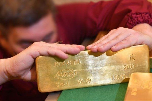 Rusya'nın altın deposu görüntülendi