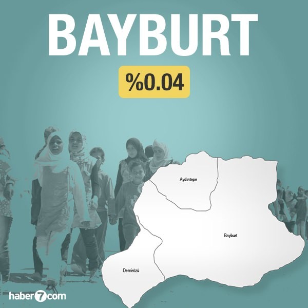 Suriyeliler hangi ilin yüzde kaçını oluşturuyor?