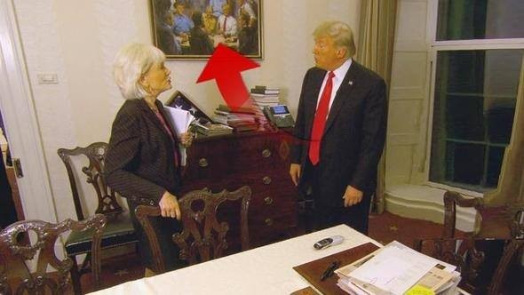 Oval Ofis'teki tablo Amerika'yı karıştırdı