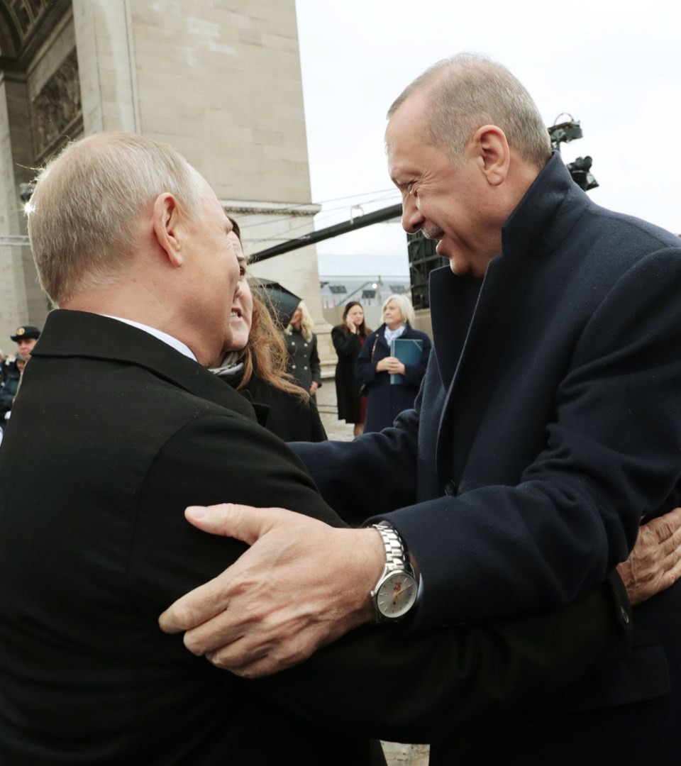 Cumhurbaşkanı Erdoğan ile Putin'den samimi sohbet