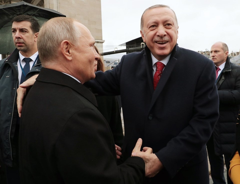 Cumhurbaşkanı Erdoğan ile Putin'den samimi sohbet