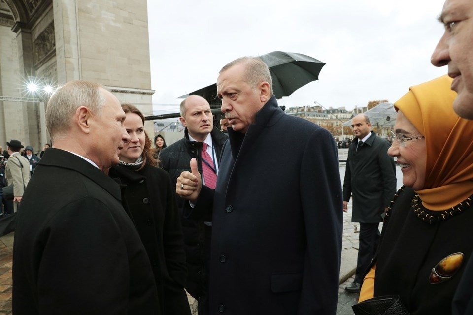 Cumhurbaşkanı Erdoğan ile Putin'den samimi sohbet