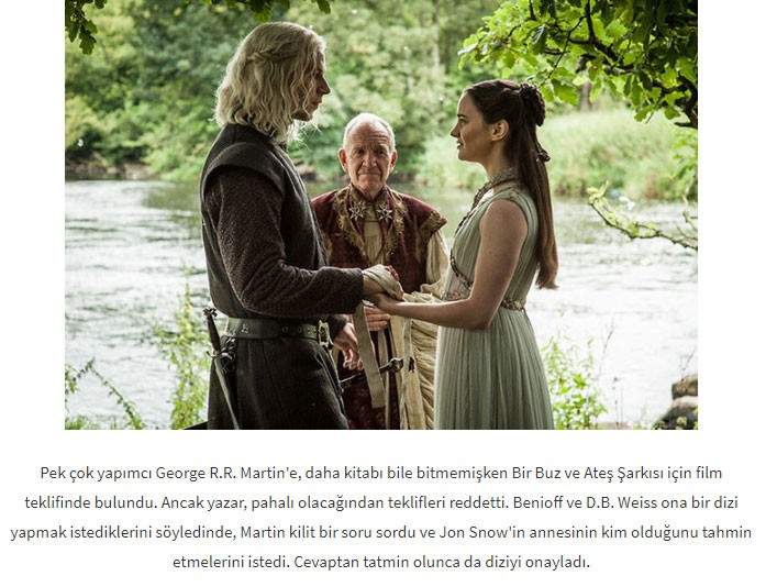 Game of Thrones hakkında bilinmeyen 35 gerçek