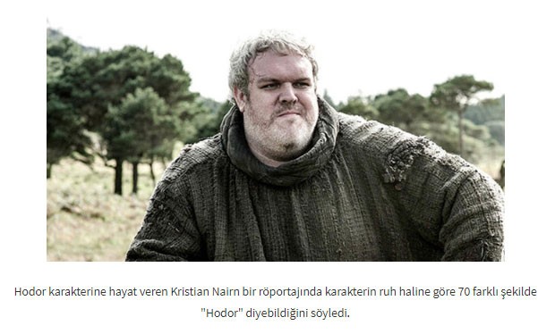 Game of Thrones hakkında bilinmeyen 35 gerçek