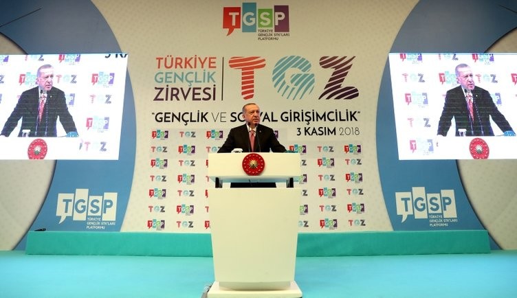 Erdoğan, Türkiye Gençlik Zirvesi'ne katıldı!