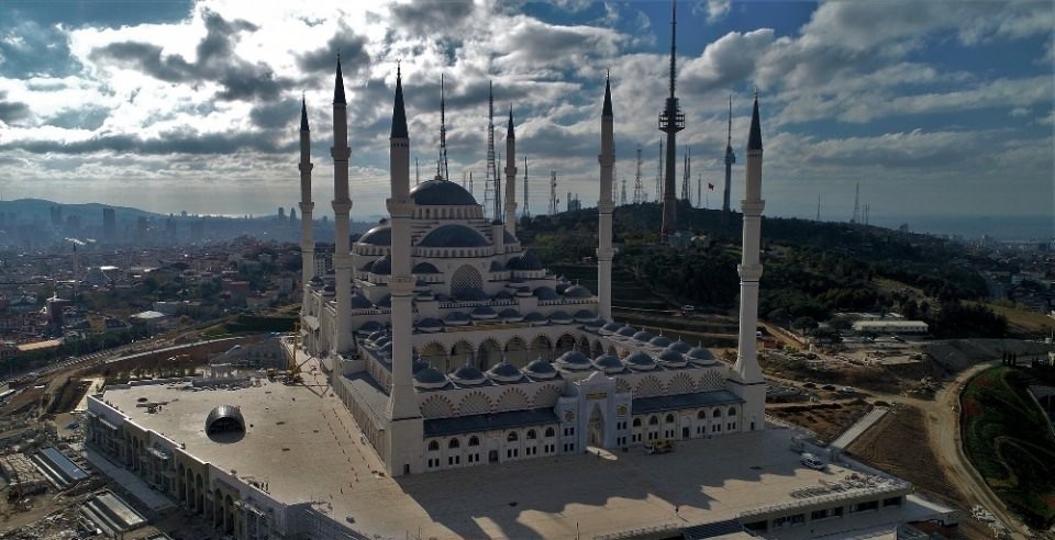 Çamlıca camii'nde sona gelindi
