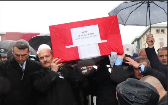 Şehit Emniyet Müdürü Altuğ Verdi'ye hüzünlü uğurlama