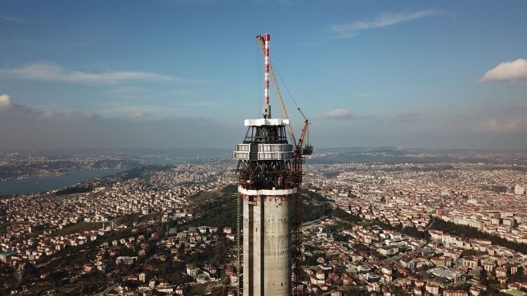 Çamlıca Kulesi'nin anteninde sona gelindi