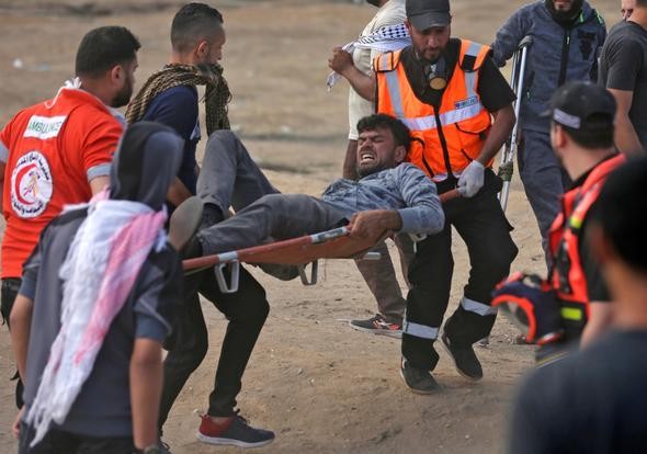 İsrail askerinin ateş açtığı Gazze'den ilk kareler!