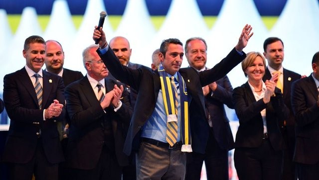 Ali Koç başkan oldu, stat coştu