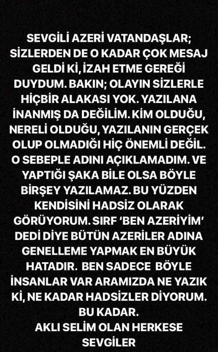 Azerilerden büyük tepki geldi! Özge Borak ne dedi