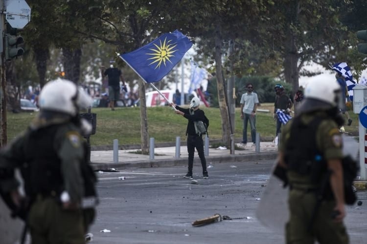 Yunanistan'da olaylı 'Makedonya' gösterisi