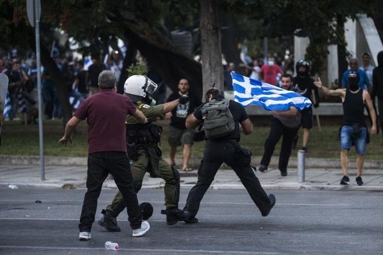 Yunanistan'da olaylı 'Makedonya' gösterisi