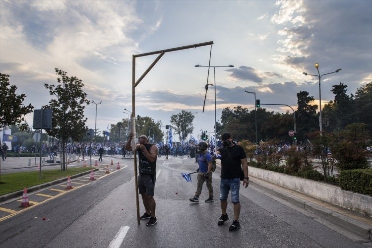 Yunanistan'da olaylı 'Makedonya' gösterisi