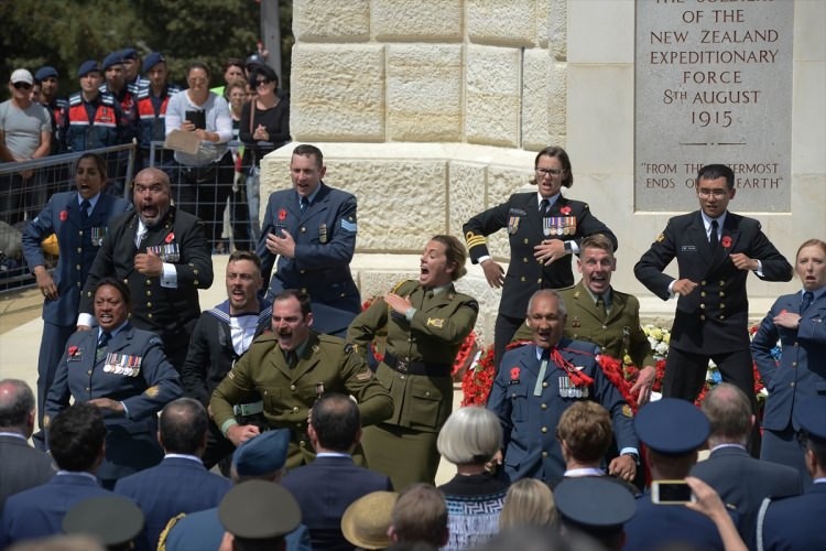 Yeni Zelanda askerleri Çanakkale'de haka dansı yaptı