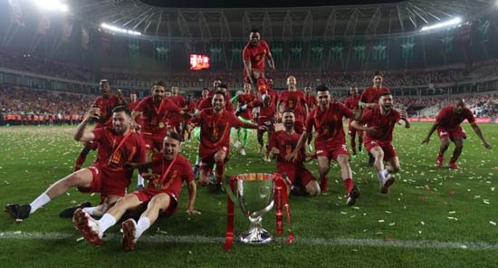 Galatasaray'ın Kupa zaferinden muhteşem kareler