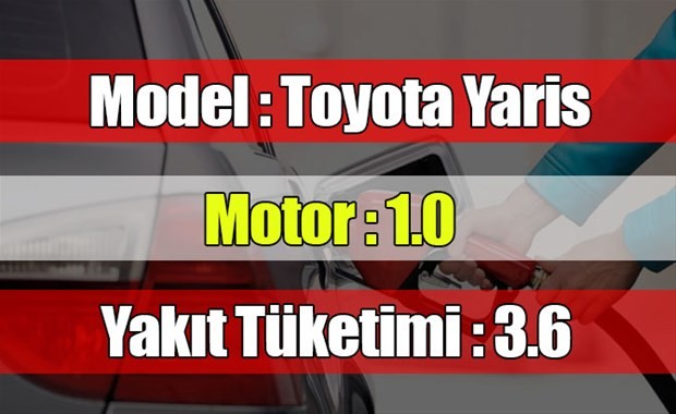 En az yakan benzinli araçlar