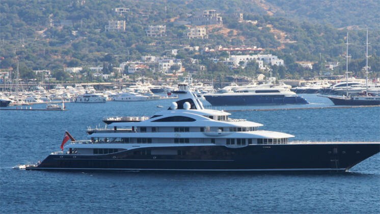 Rus milyarder milyon dolarlık yatıyla Bodrum’da