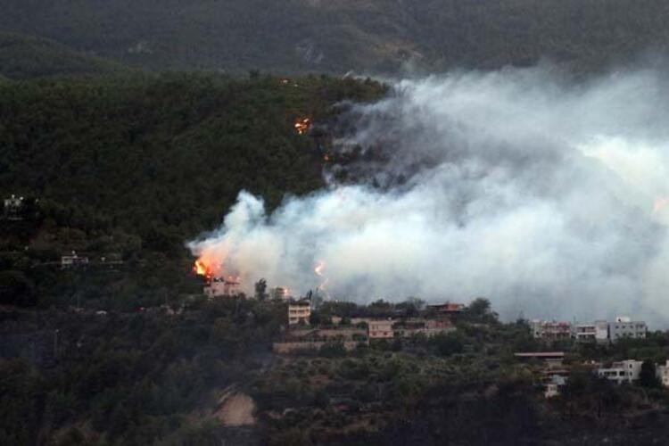 Hatay'da orman yangını hala söndürülemedi