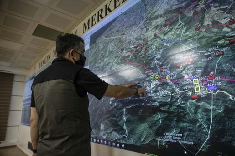 Hatay'da orman yangını hala söndürülemedi