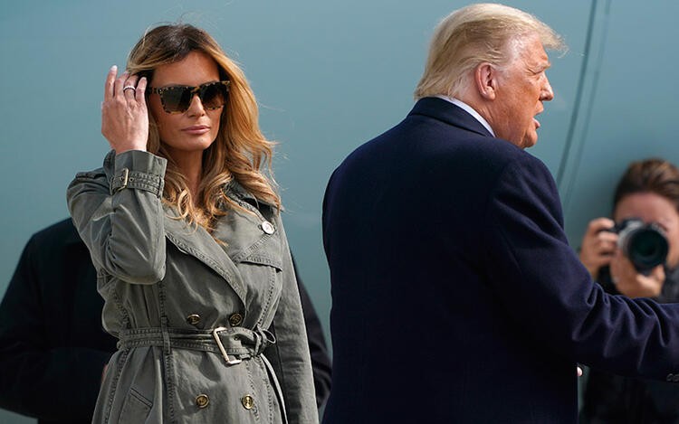 First Lady bir kez daha Başkan Trump'ı rezil etti